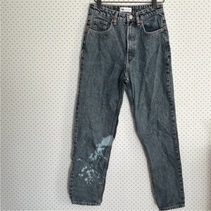 Zara Distressed Mom/Barrel Jeans